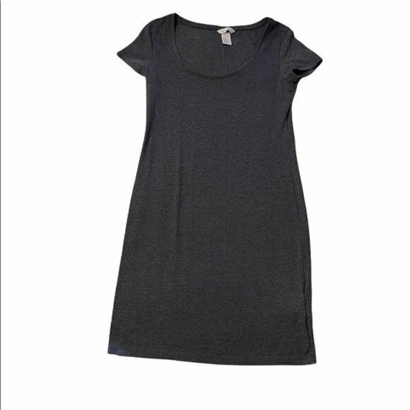 Short Sleeve Gray Dress - Picture 4 of 4